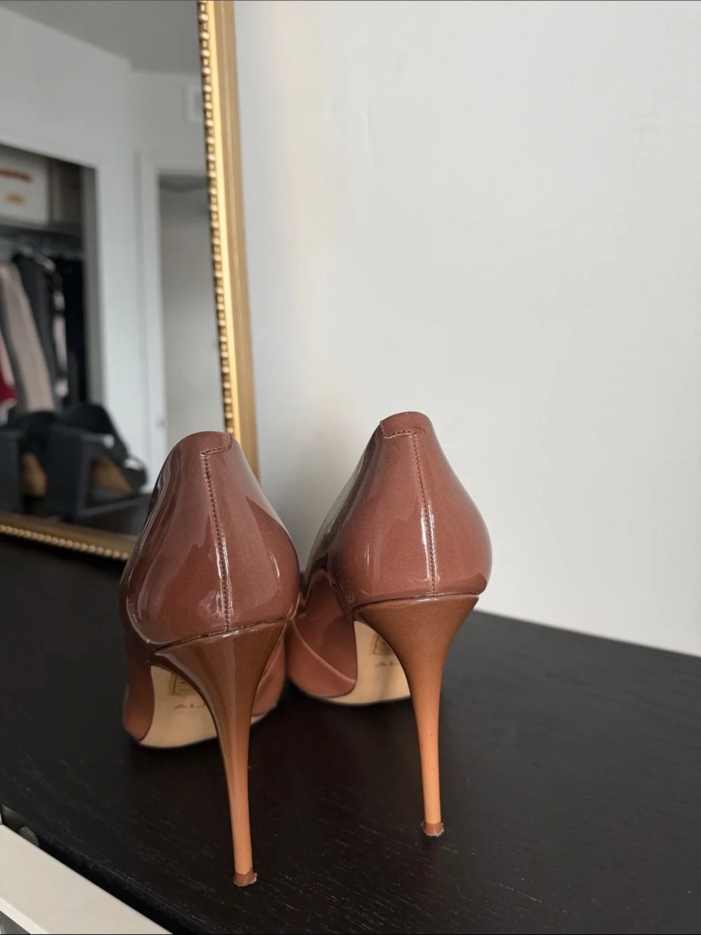 Aldo Pointed-Toe High Heel Pumps in Nude